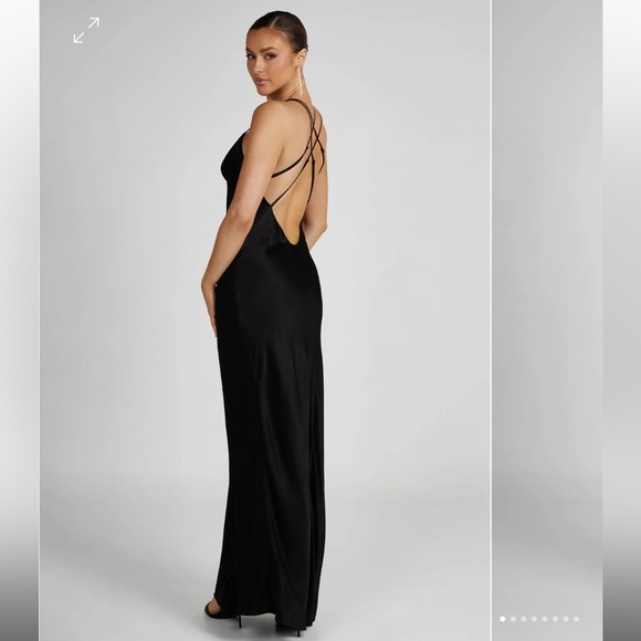 NWT MESHKI Makari black dress - Picture 2 of 4